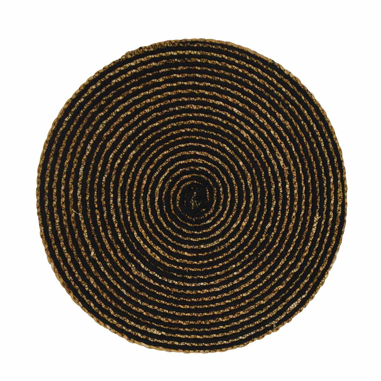 Round Placemat - Simply Black